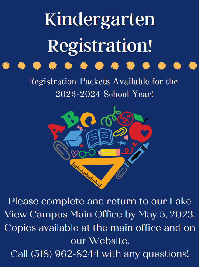 Kindergarten Registration is NOW Available. Please click.